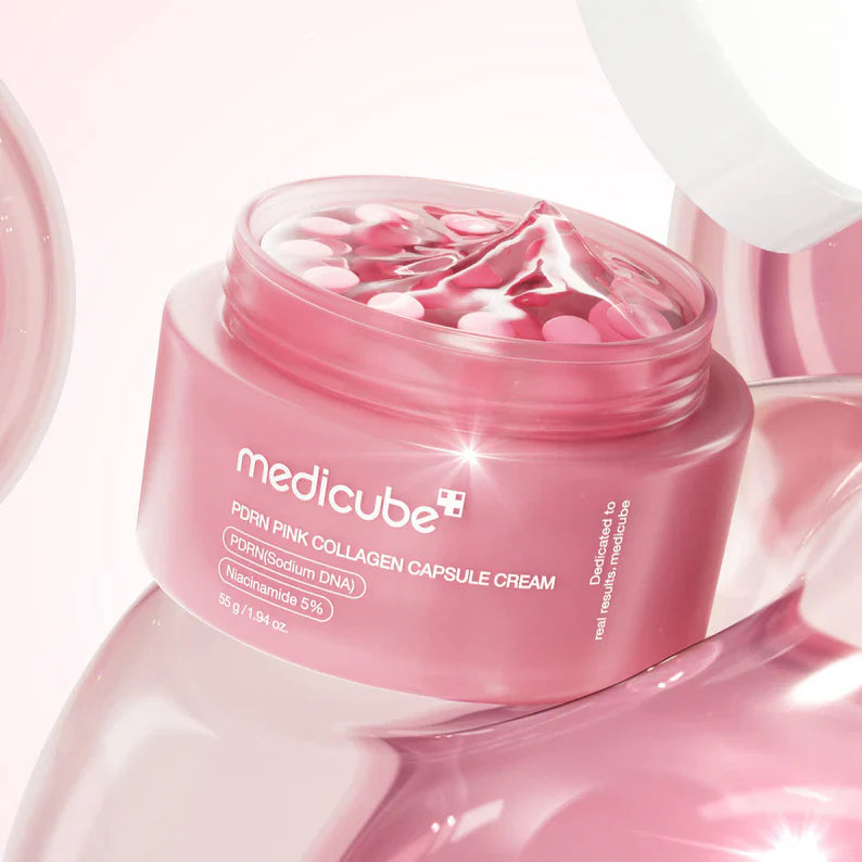 medicube Crème Capsule Collagène Rose PDRN