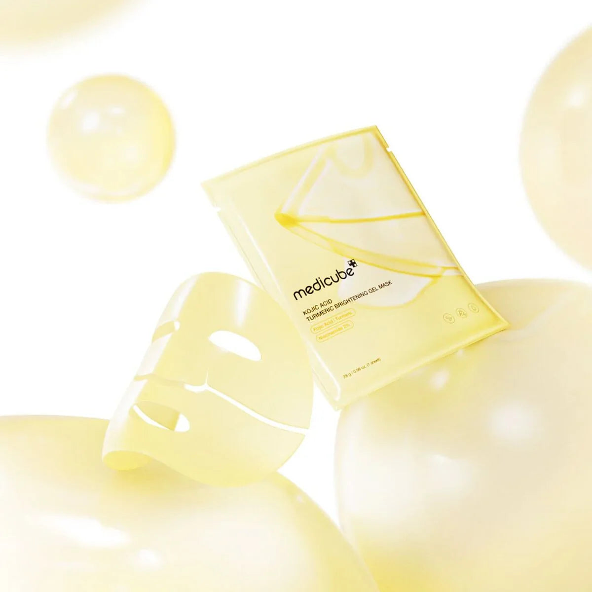 Masque Gel Éclaircissant Medicube Acide Kojique Curcuma 4 pièces